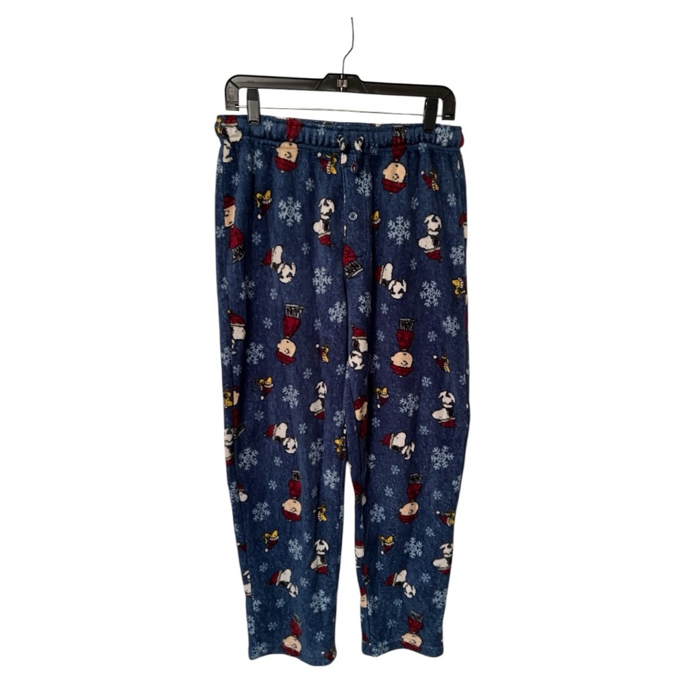 Peanuts Christmas Fleece Pajama Pants – Size L ✨ Excellent Condition ✨